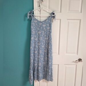 Abercrombie & Fitch Blue Floral Midi Dress